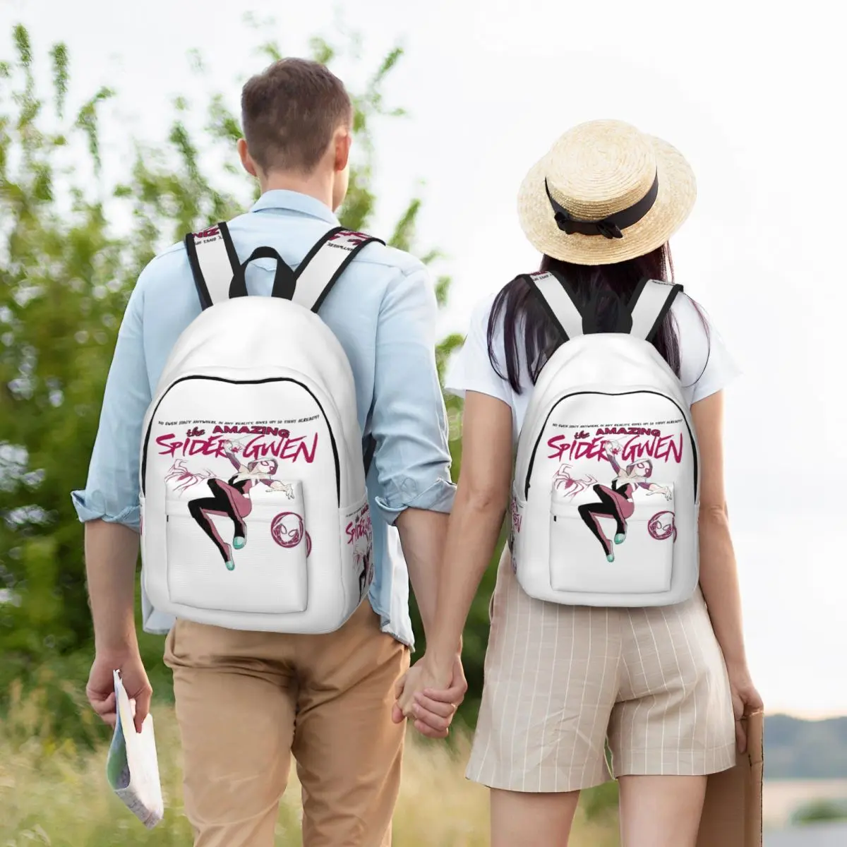 Spider Gwen Stacy The Amazing Backpack for Preschool Primary School Student Book Bags Boy Girl Kids Canvas Daypack Travel
