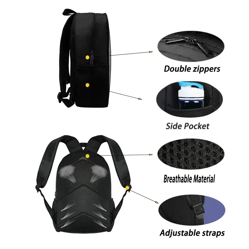Child School  Kawaii Anime S-SprunkiS Backpack with Lunch Bags ,Pencil Bags ,School Bags for Boys Girls Best Gift