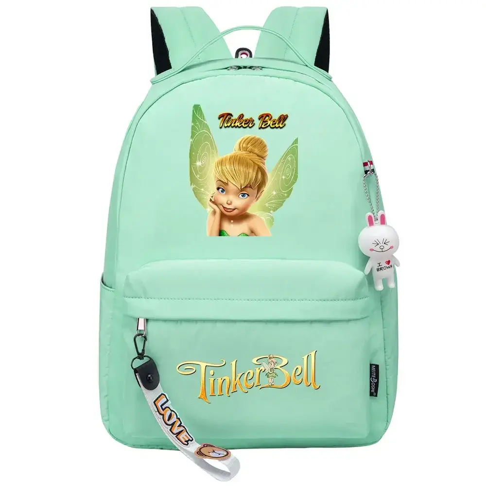 Tinker Bell Kawaii Boys Girls Kids School Book Bags Women Bagpack Teenagers Canvas Laptop Travel Backpack