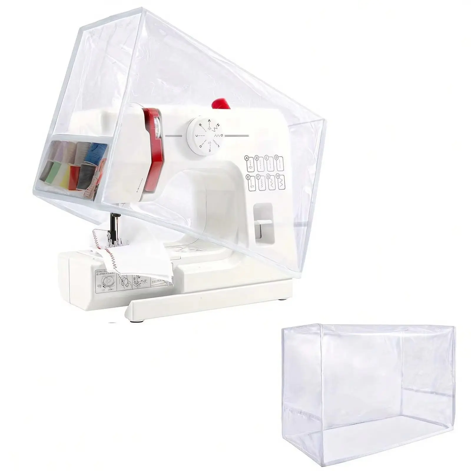 Sewing Machine Cover with Storage Pockets Dust Cover for Sewing Machine Sewing Machine Dust Cover Sewing Machine Cover (clear)