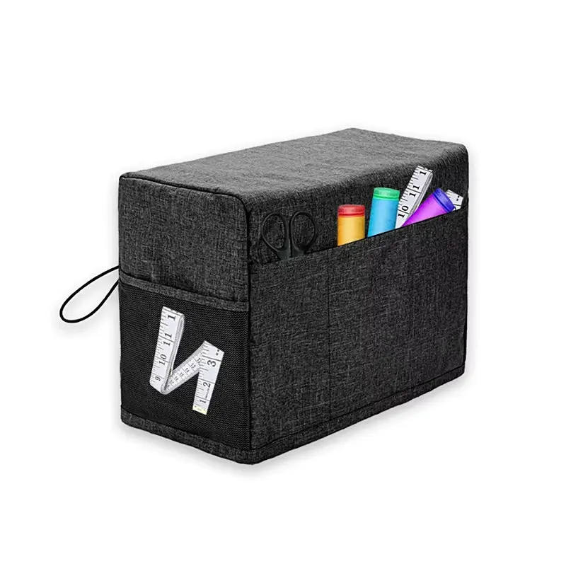 Universal Sewing Machine Cover with Storage Pocket Side Handles Protective Dust Cover for Most Standard Sewing Machines