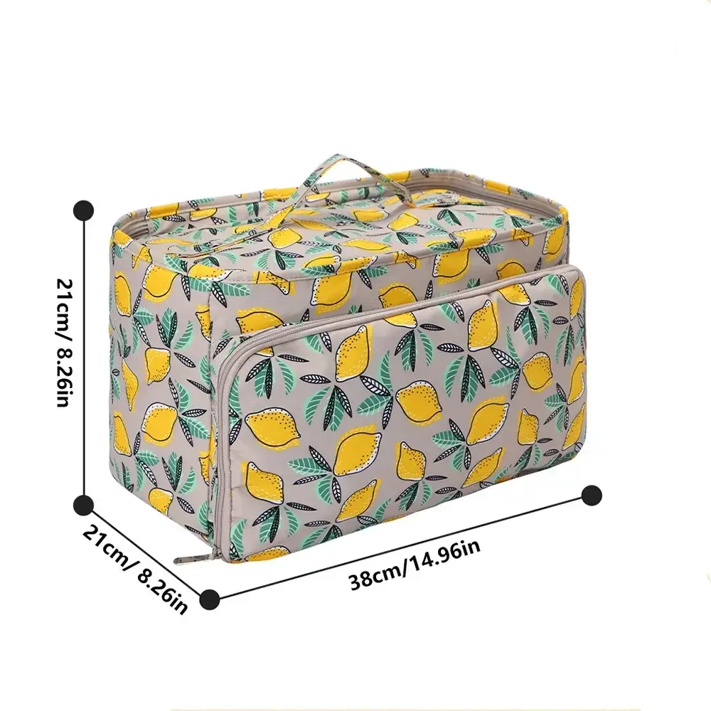 Knitting Bag Large Crochet Bag and Totes Organizer Portable Yarn Storage Bag for Beginners Crochet Lovers Traveling Crochet Yarn