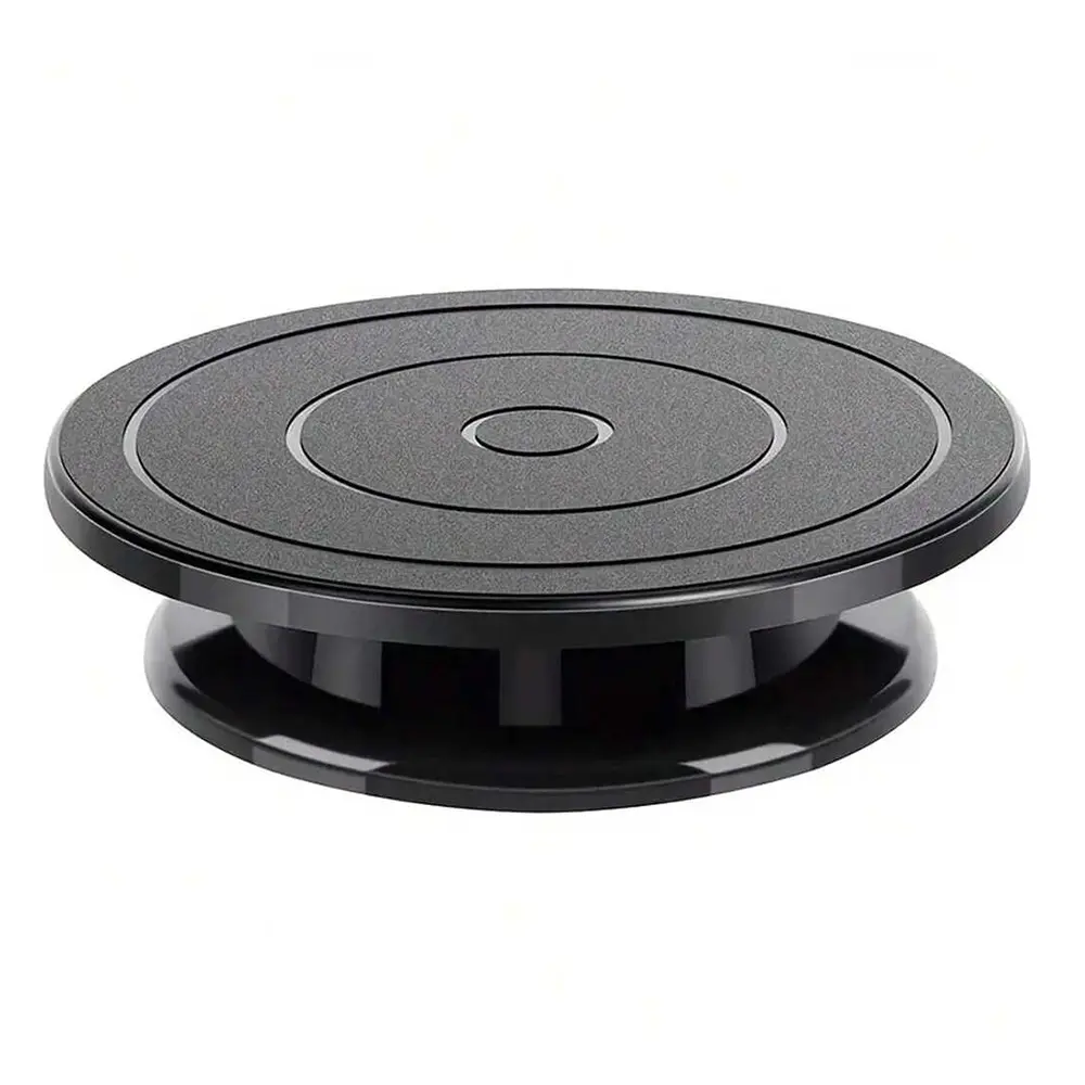 11 Inch Spinning Turntable Engraving Wheels Spinning Cake Turntable Black Painting Turning Table Lightweight Holder For Painting