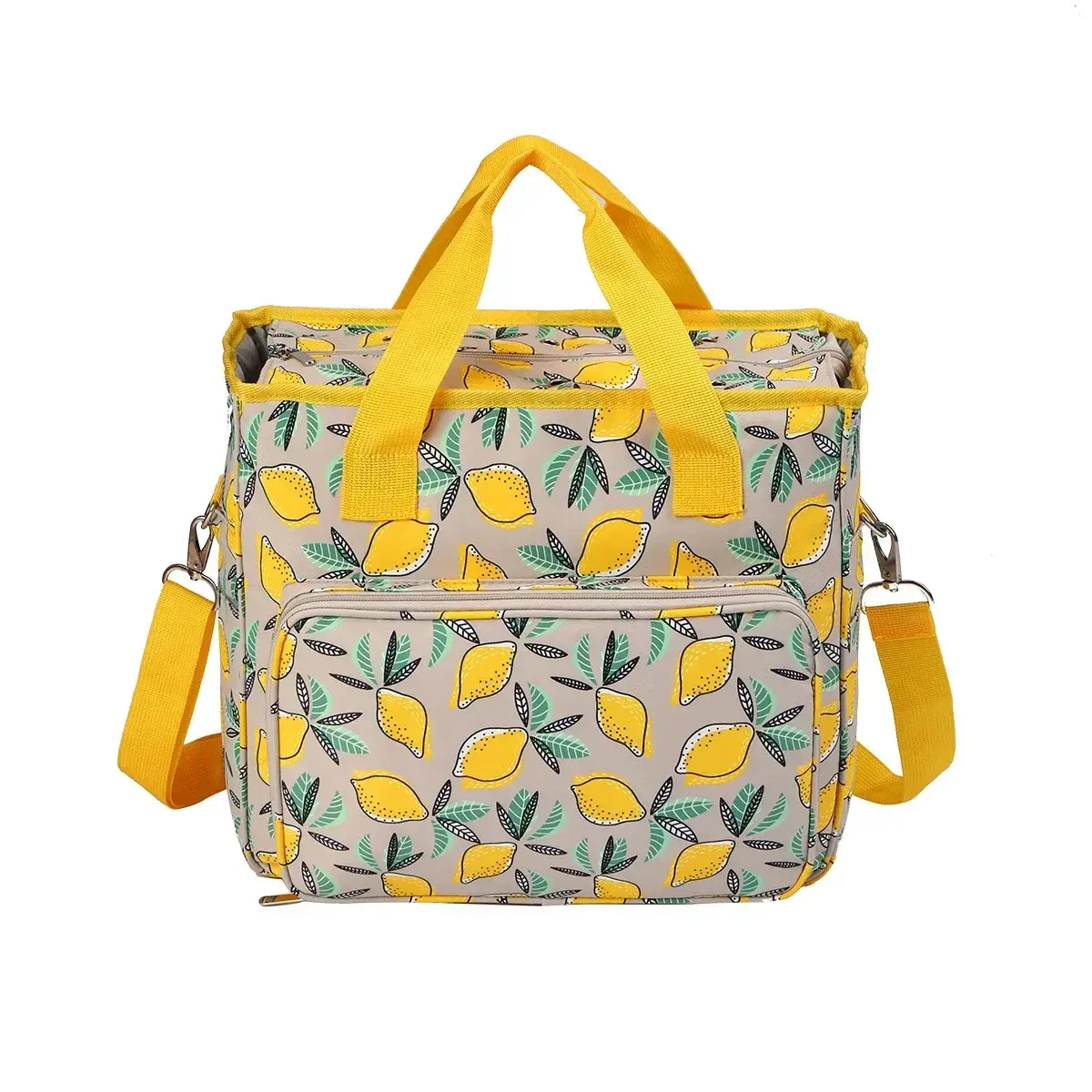 Knitting Bag Large Crochet Bag and Totes Organizer Portable Yarn Storage Bag for Beginners Crochet Lovers Traveling Crochet Yarn