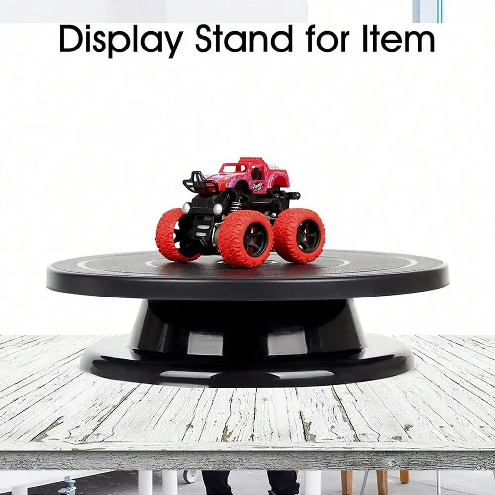 11 Inch Spinning Turntable Engraving Wheels Spinning Cake Turntable Black Painting Turning Table Lightweight Holder For Painting