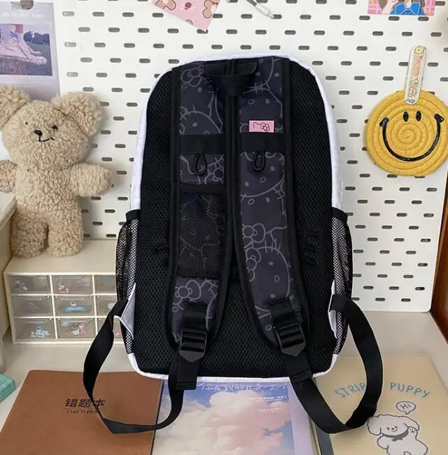 Women's Fashion Backpack Schoolbag for Girl Solid Nylon Student School Bag Laptop Backpack Multi-pocket Woman Travel Book Bag