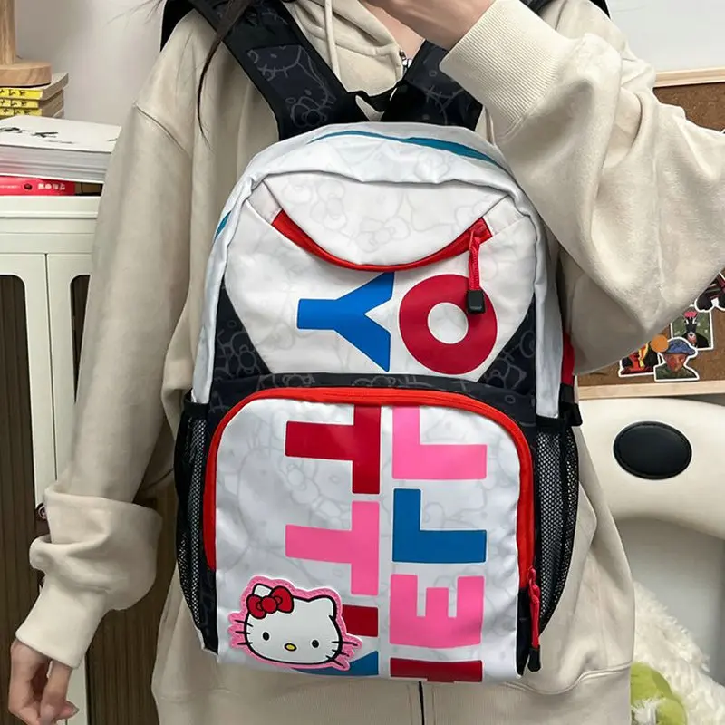 Women's Fashion Backpack Schoolbag for Girl Solid Nylon Student School Bag Laptop Backpack Multi-pocket Woman Travel Book Bag