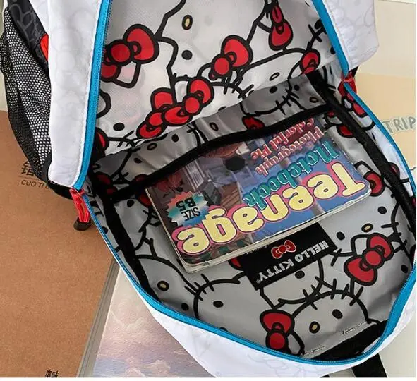 Women's Fashion Backpack Schoolbag for Girl Solid Nylon Student School Bag Laptop Backpack Multi-pocket Woman Travel Book Bag