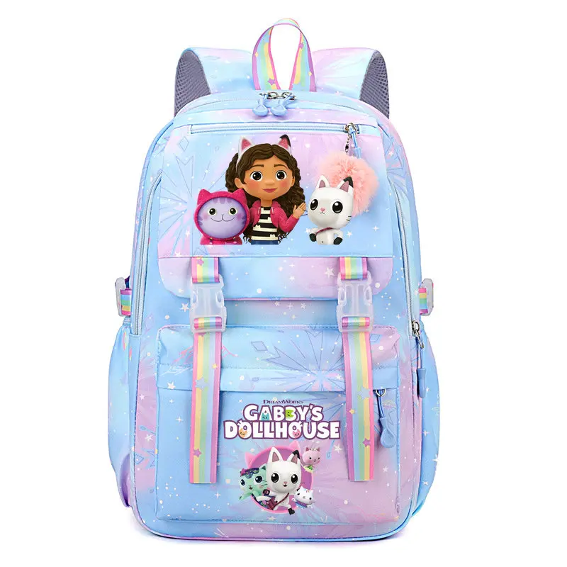 Mochila Gabby Dollhouses Girls School Backpack Cute Cartoon Print Kids Backpacks Boys Girls Schoolbags Children School Backpack