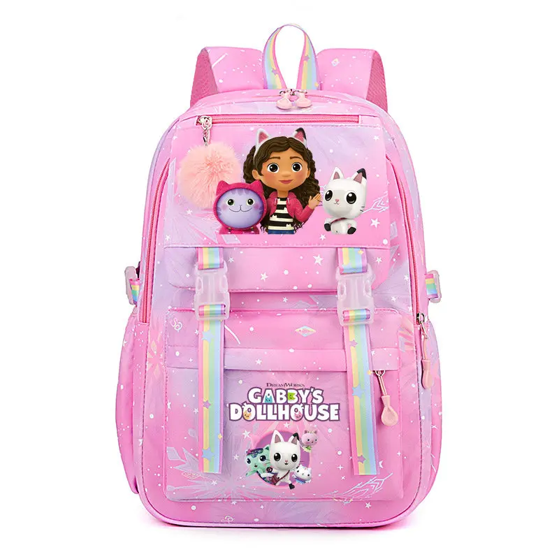 Mochila Gabby Dollhouses Girls School Backpack Cute Cartoon Print Kids Backpacks Boys Girls Schoolbags Children School Backpack