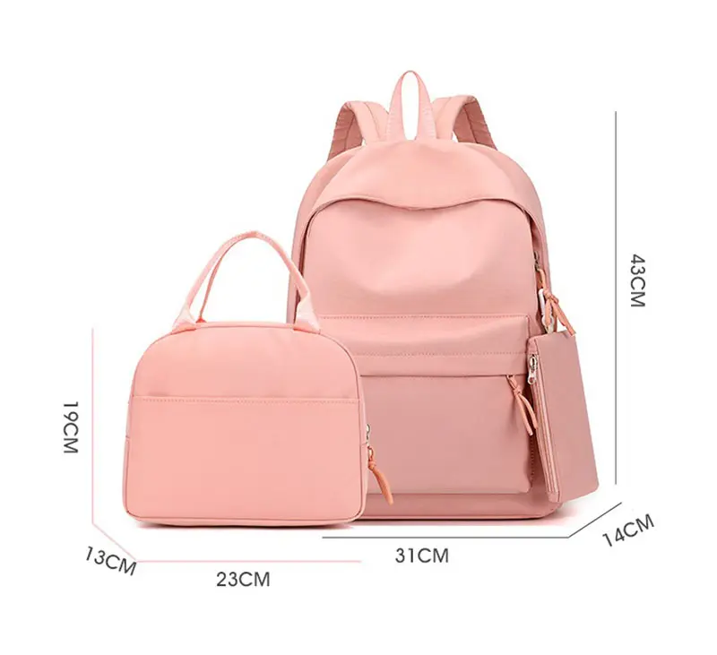 3pcs/Set Pochacco Backpack with Lunch Bag for Teenagers Student School Bags Casual Comfortable Travel Set