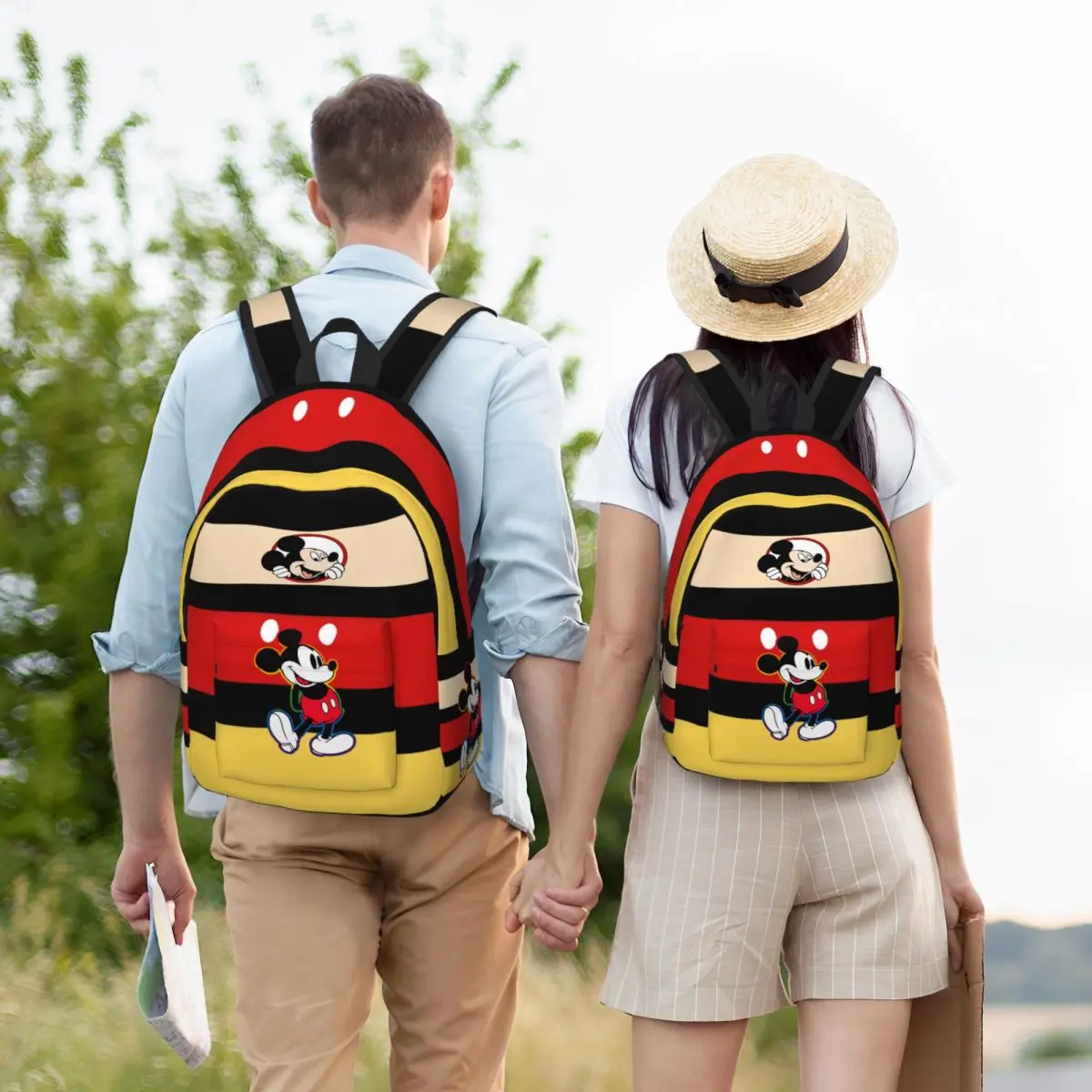 Cute Mouse Mickey Backpack for Kindergarten Primary School Student Book Bags Boy Girl Kids Daypack Mickey Merch Gifts