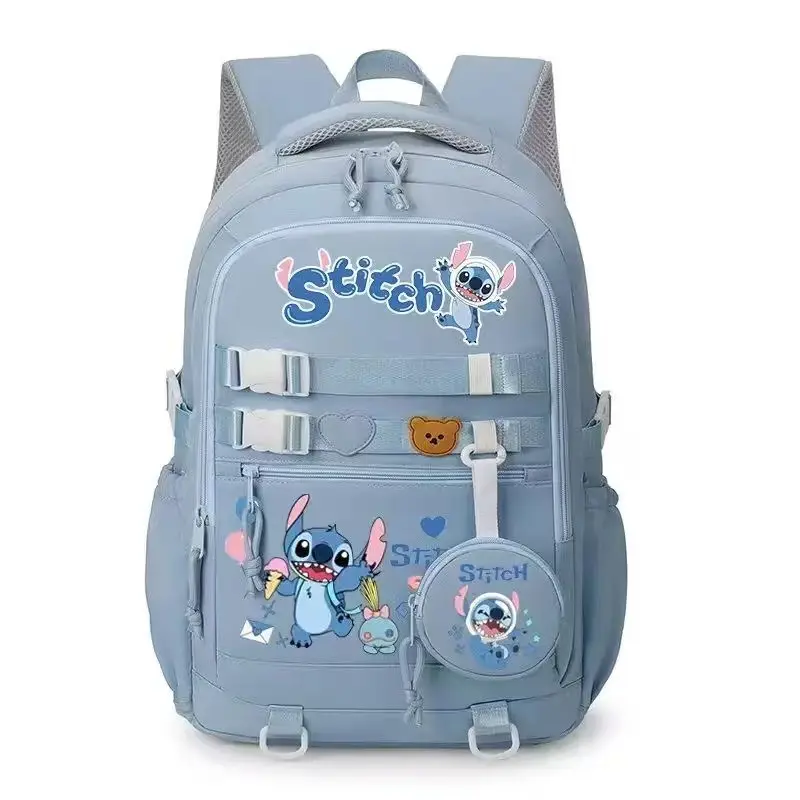 Disney Stitch Backpack Children Lovely Schoolbag  Student Multifunctional Kawaii Backpacks Large Capacity Waterproof Backpack