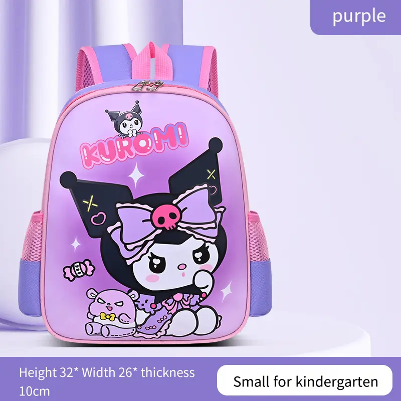 Kuromi Student Bag Girl Leisure Large Capacity My Melody Backpack Child Backpack Sanrios Anime Figure Waterproof Kawaii Cartoon