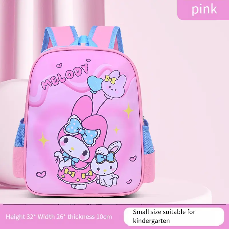 Kuromi Student Bag Girl Leisure Large Capacity My Melody Backpack Child Backpack Sanrios Anime Figure Waterproof Kawaii Cartoon