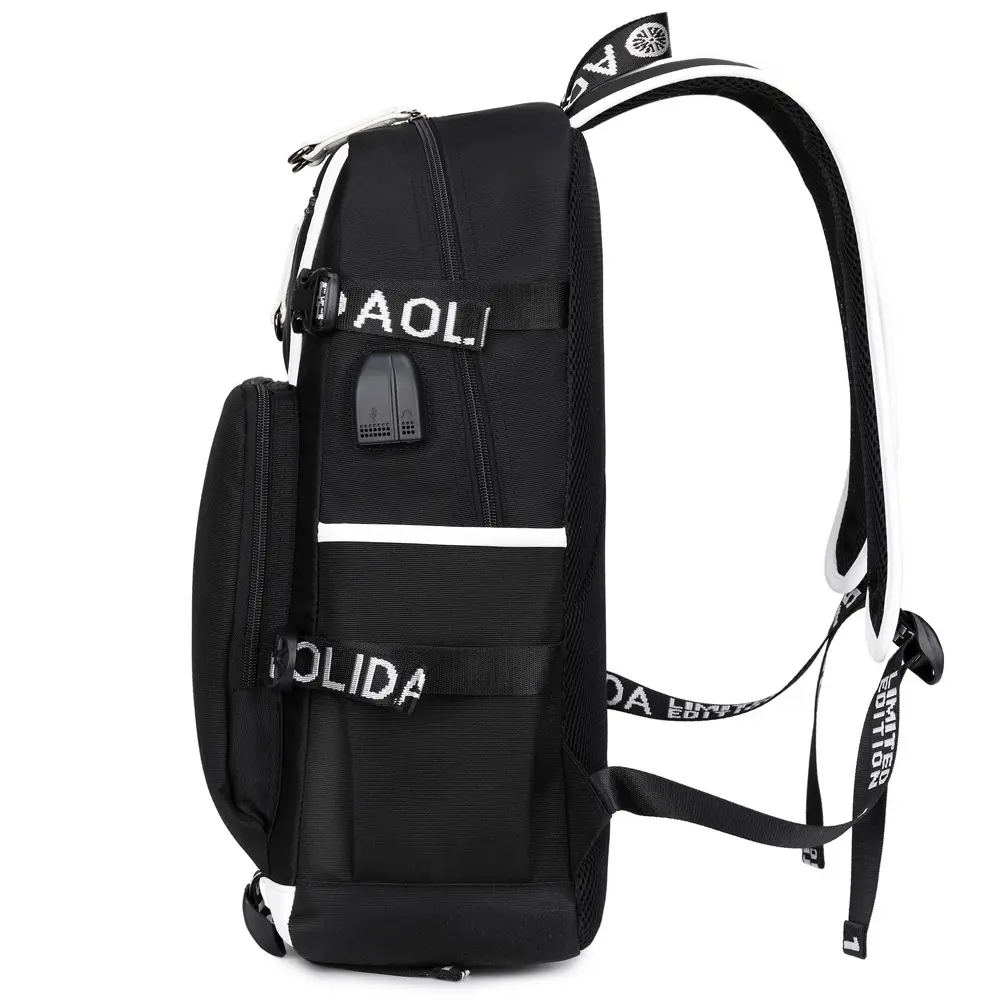 Spiderman USB Teenagers Schoolbags Women Men Laptop Travel Backpack Girl Boys Kids School Book Bags
