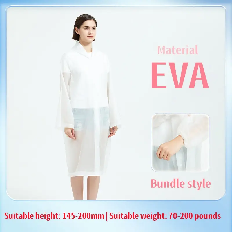 Raincoat Women Men Impermeable Thickened Waterproof EVA Raincoat Tourism Outdoor Hiking Rain Poncho Raincoat Hooded Rain Coat