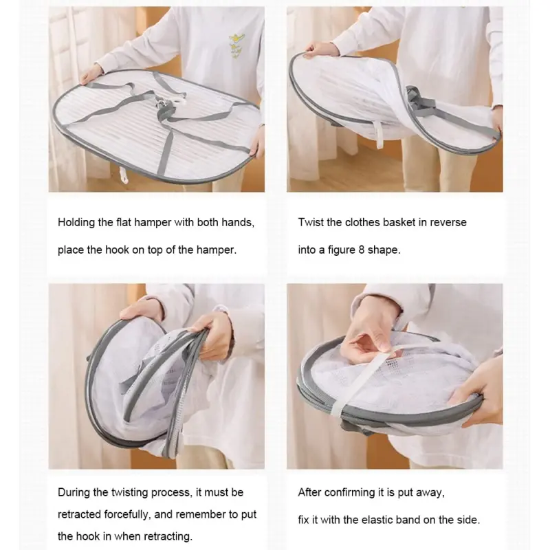 1/3 Tier Portable Household Drying Net Drying Fish Insect Proof Drying Net Folded For Drying Clothes Windproof Folding Closed