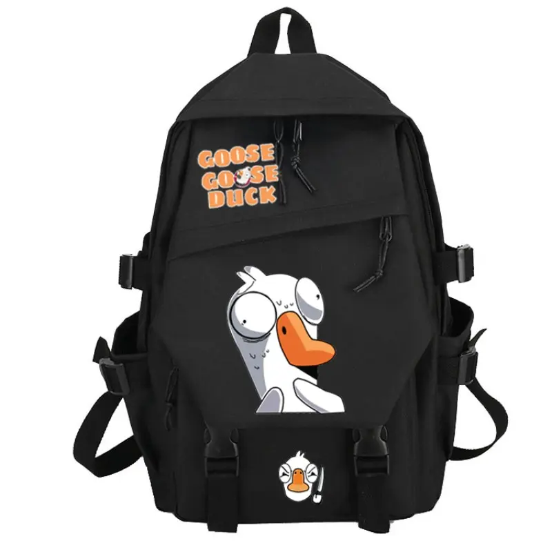 Goose Goose Duck Game Cosplay Backpack Students School Bag Cartoon Bookbag Laptop Travel Rucksack Outdoor Boy Girl Gifts