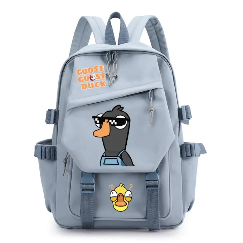 Goose Goose Duck Game Cosplay Backpack Students School Bag Cartoon Bookbag Laptop Travel Rucksack Outdoor Boy Girl Gifts