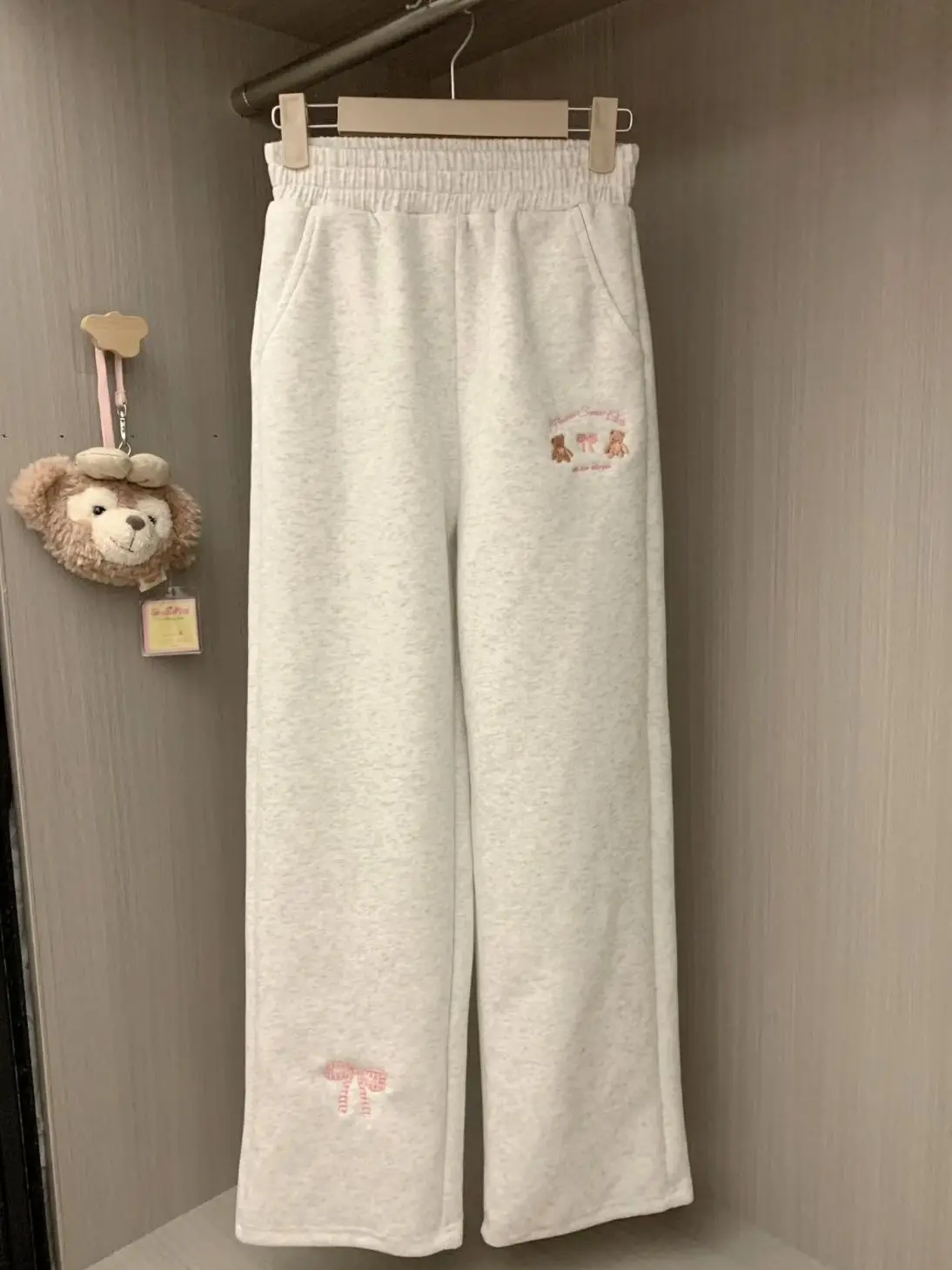 Sweet Girl Straight Pants Spring Summer New Casual All Match Soft Girl Sports Sweatpants Japanese Cute Core Y2k Pants Women