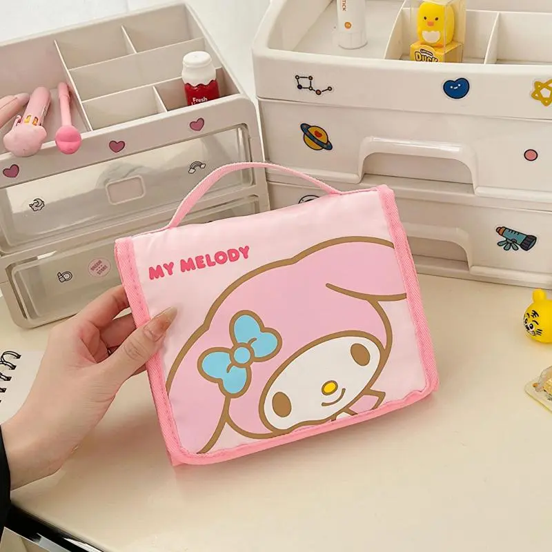 Girl Hello Kittys Kuromi Travel Bag Anime Figure My Melody Portable Foldable Large Capacity Sanrios Storage Bag Cinnamoroll