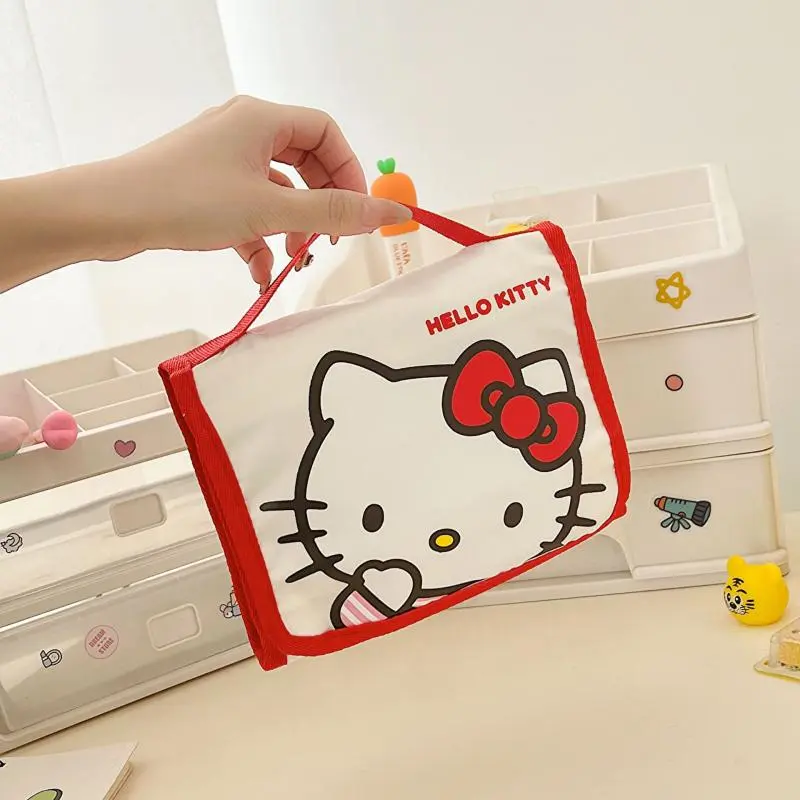 Girl Hello Kittys Kuromi Travel Bag Anime Figure My Melody Portable Foldable Large Capacity Sanrios Storage Bag Cinnamoroll