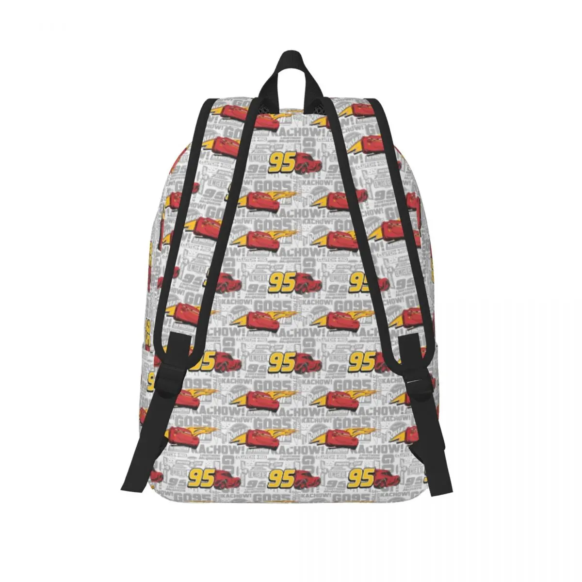 Cartoon Pixar Cars Lightning McQueen Backpack Boy Girl Lightweight Backpacks Polyester Streetwear School Bags Workout Rucksack