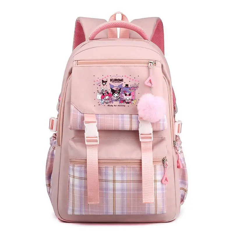 MINISO Kulomi Backpack Anime Students School Bag Cartoon Bookbag Travel Rucksack Outdoor Bag Kid Gift