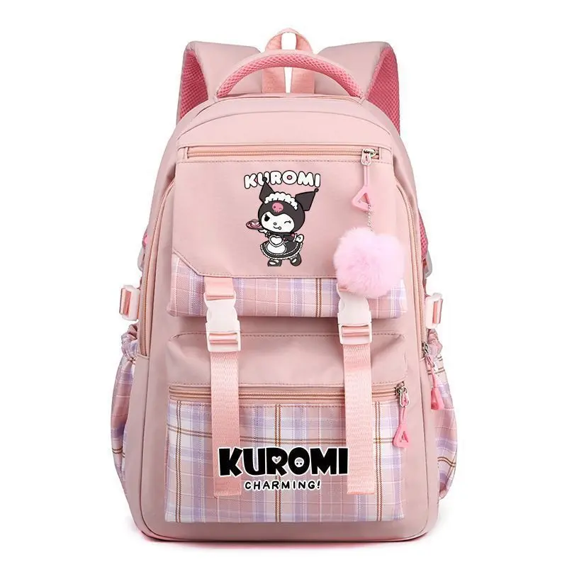 MINISO Kulomi Backpack Anime Students School Bag Cartoon Bookbag Travel Rucksack Outdoor Bag Kid Gift
