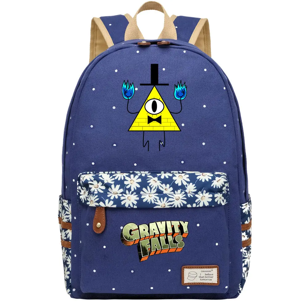 Gravity Falls Girl Kids Back To School Book Bags Teenagers Schoolbags Women Bagpack Canvas Travel Laptop Student Backpack