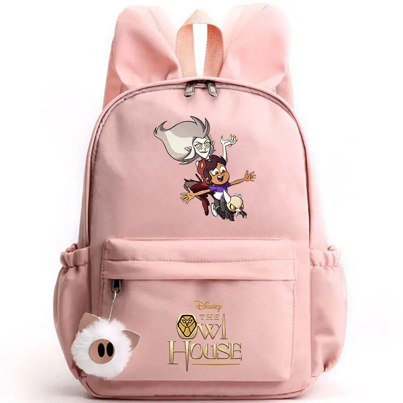 The Owl House Backpack for Girls Boys Teenager Children Rucksack Casual School Bags Travel Rabbit Ears Backpacks Mochila