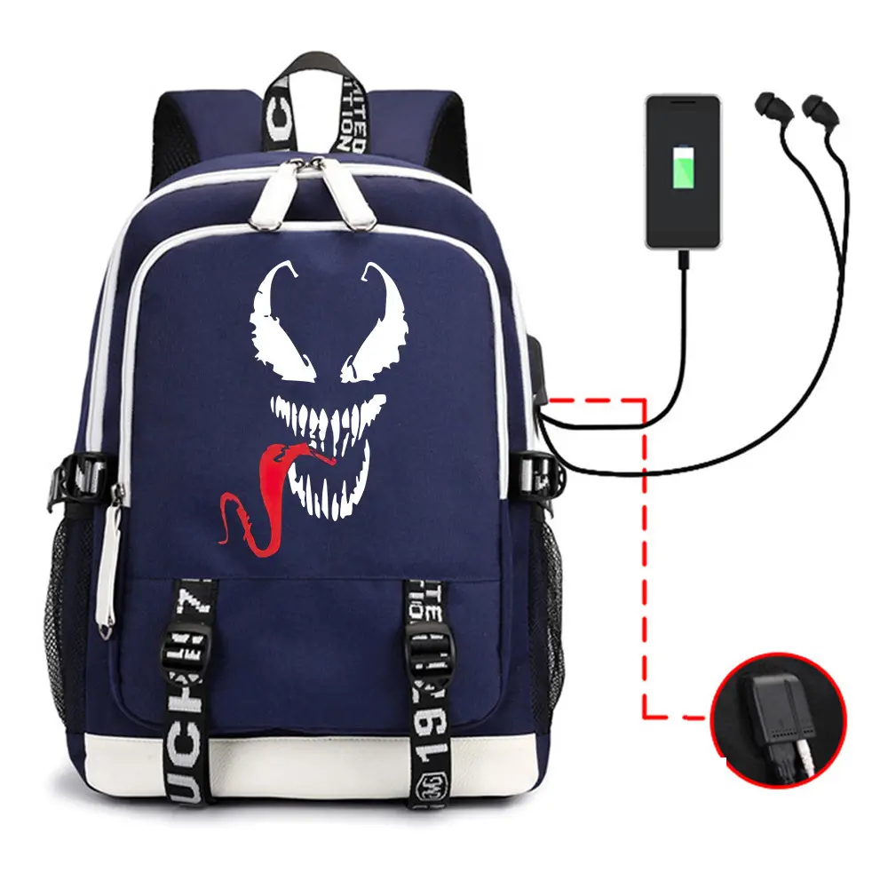 Spider Printingh Cosplay Backpack Students School Bag Cartoon Bookbag Laptop Travel Rucksack Outdoor Boy Girl Gifts