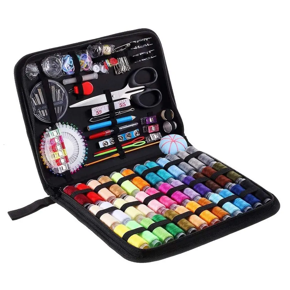 183pcs Multi Function Sewing Kits Colour Sewing Thread Storage Bag Box Embroidery Craft DIY Sewing Tool Sets For Beginners
