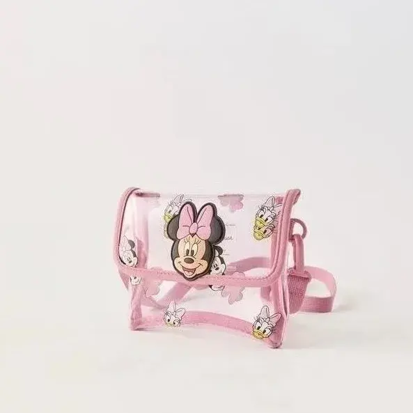 Spring New Brand Bags Toddler Fashion Versatile Minnie Print Cute Mini Crossbody Bags Inclined Shoulder Bag For Girls Child