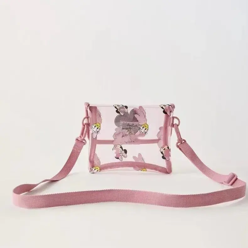 Spring New Brand Bags Toddler Fashion Versatile Minnie Print Cute Mini Crossbody Bags Inclined Shoulder Bag For Girls Child