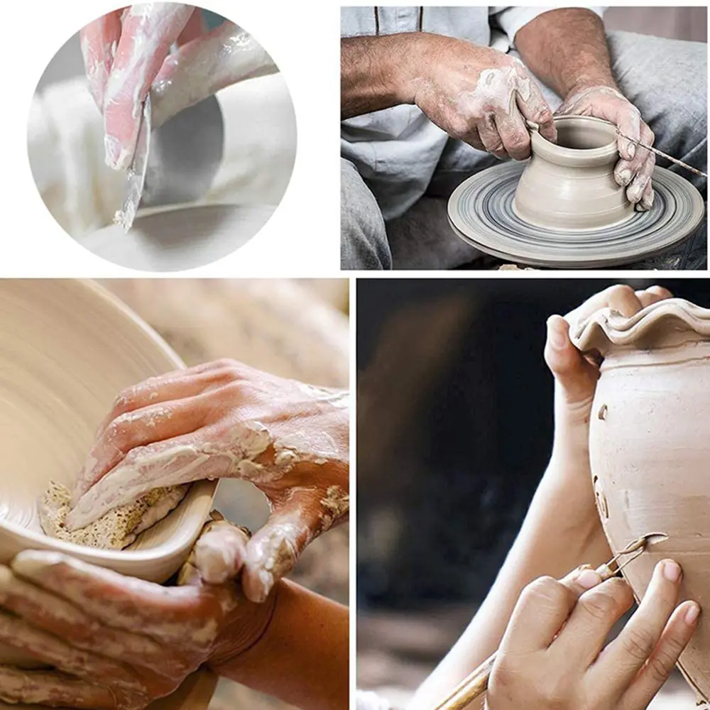 61pcs Pottery Clay Tools Sculpting Sculpt Smoothing Wax Carving Ceramic Polymer Shapers Modeling Carved Ceramic DIY Tool