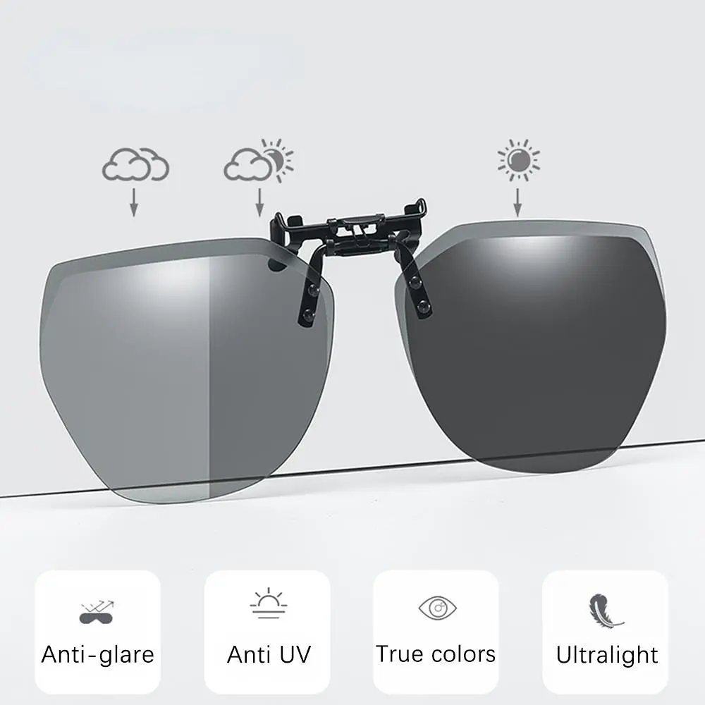 Fashionable Polarized Myopia Glasses Clip Driver's Goggles Night Vision Glasses Outdoor Sunshade And UV Resistant Sunglasses