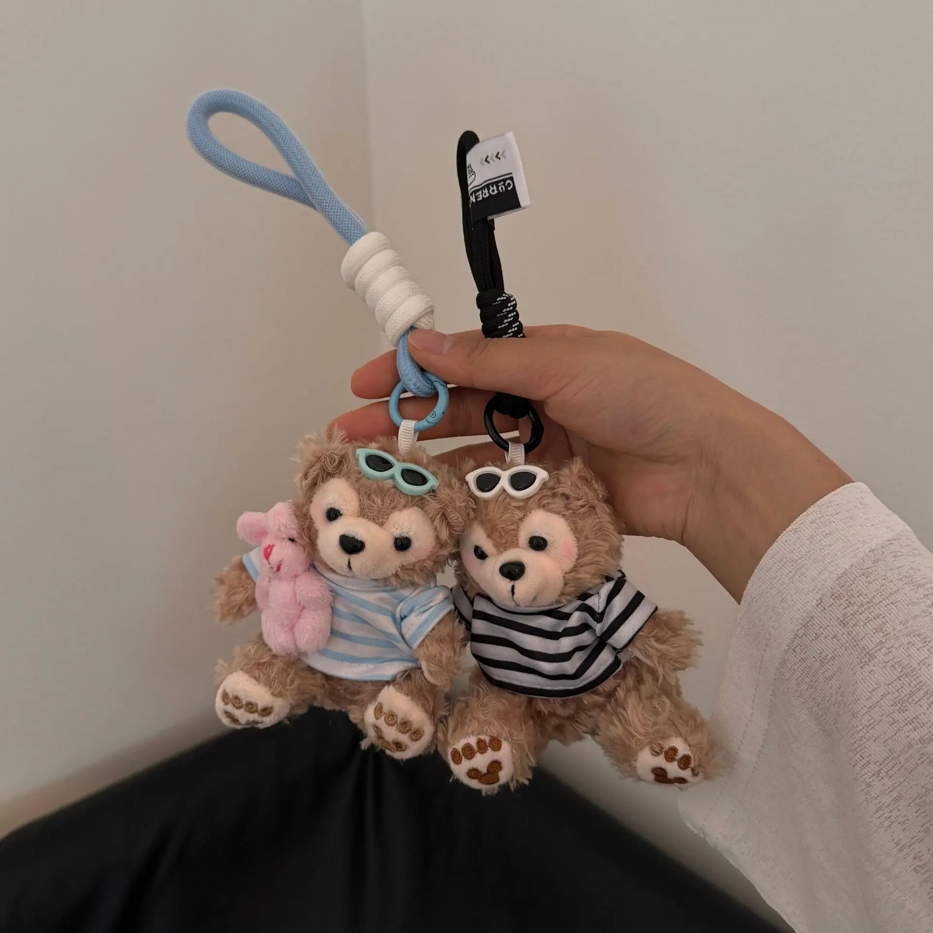 MINISO Plush Bearing Keychain Doll Pendant Duffy Doll Couple Bag Pendant Doll Girl Gift Fashion Trend Versatile Bag Accessories