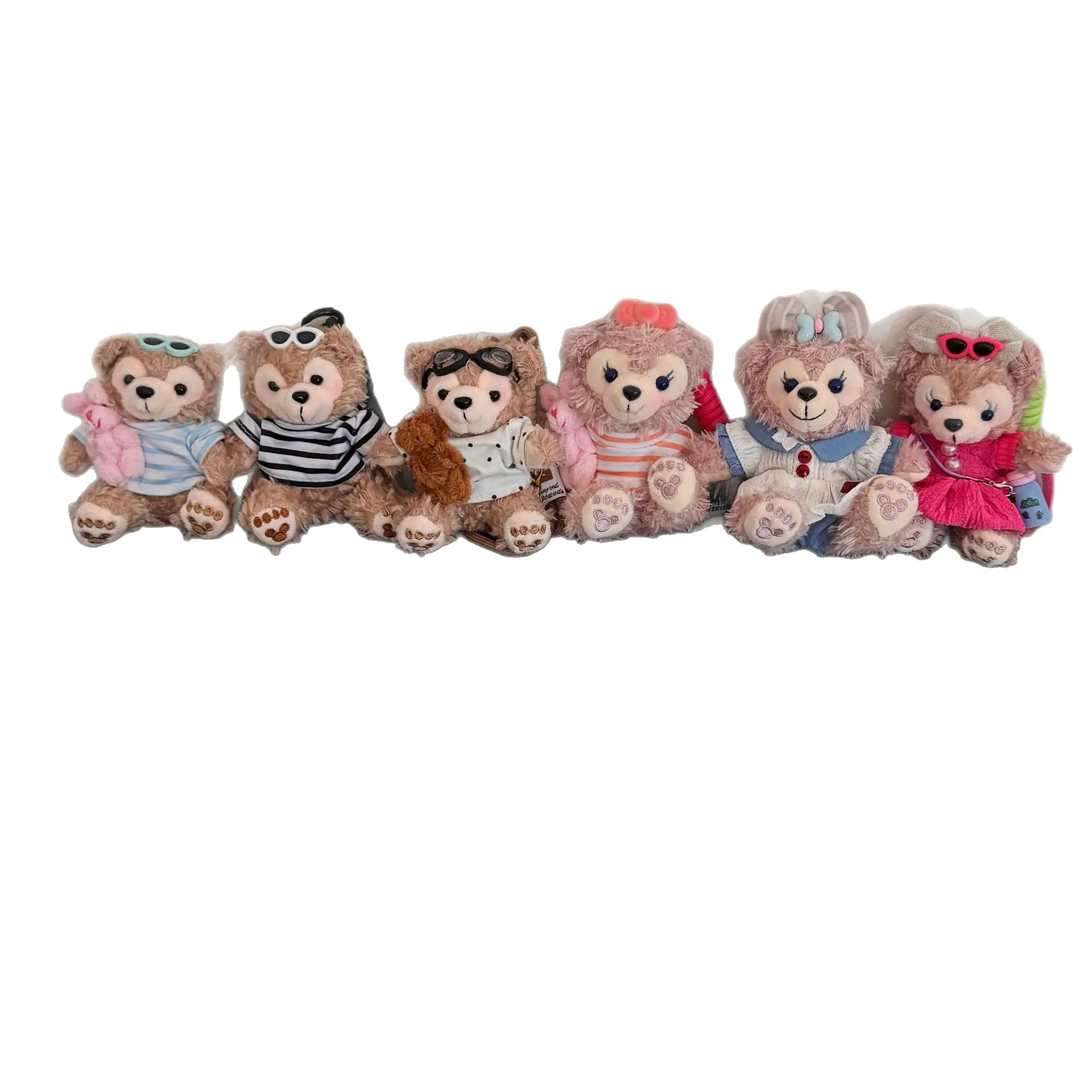 MINISO Plush Bearing Keychain Doll Pendant Duffy Doll Couple Bag Pendant Doll Girl Gift Fashion Trend Versatile Bag Accessories