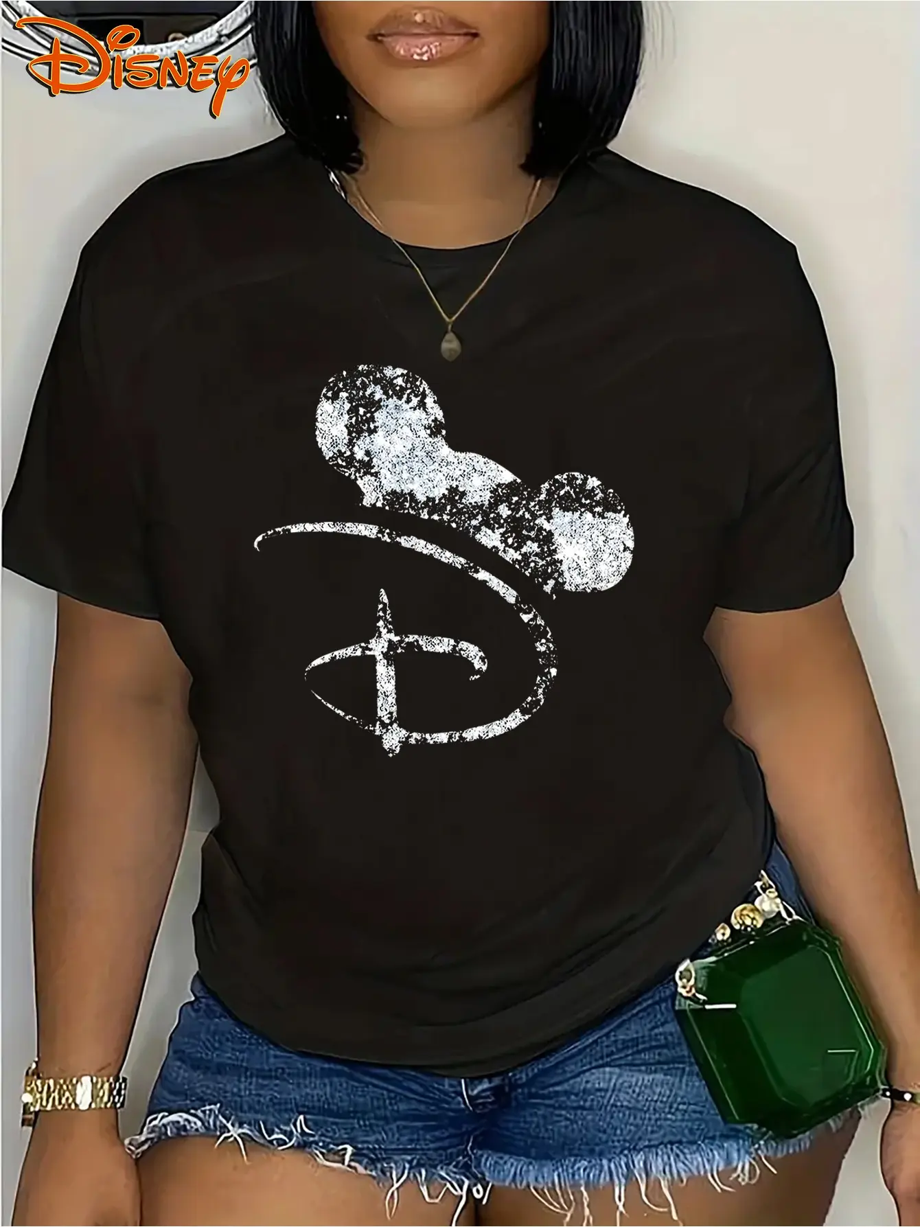 Mickey Mouse Boy Girl Summer T-Shirt Cartoon Family Parent-Child Clothing Casual Comfortable Oversized Short Sleeve Men Women