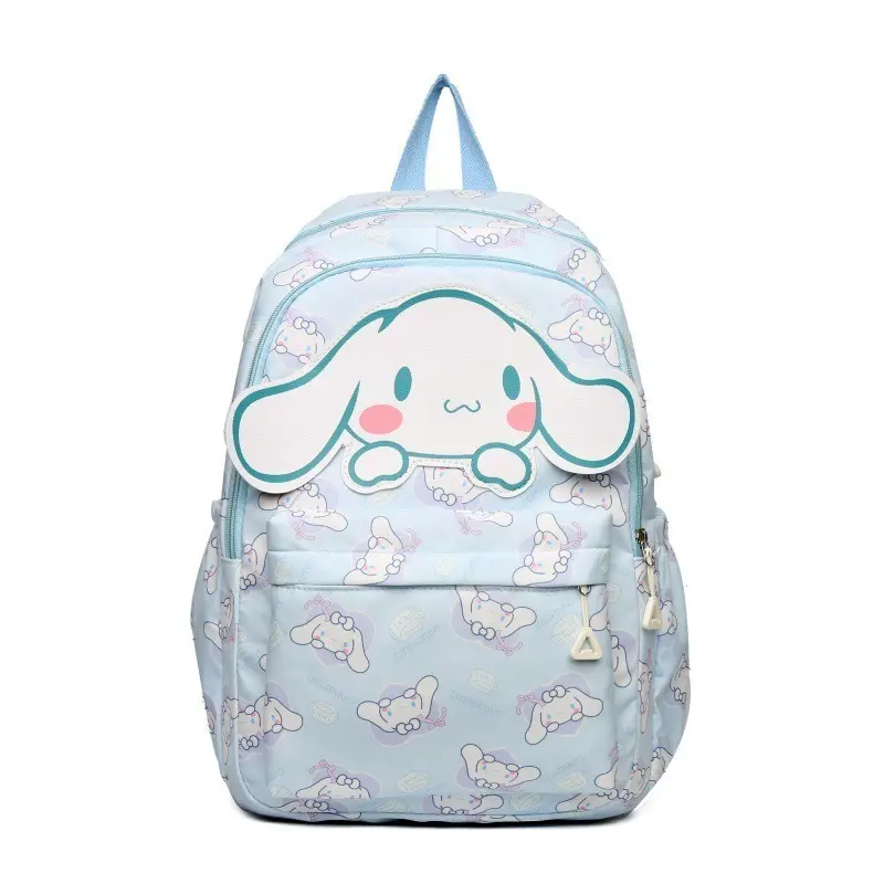 New Kuromi Cartoon Cute Junior High School Bag Trendy Fashion Backpack Student Large Capacity Backpack Hello Kitty Messenger Bag