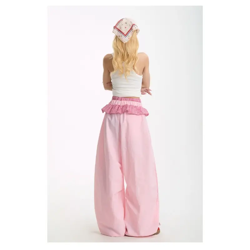 American Retro Hot Girl Work Pants Loose Street Dance Hip-hop Trend Woman Clothing Traf Korean Popular Clothes Women's