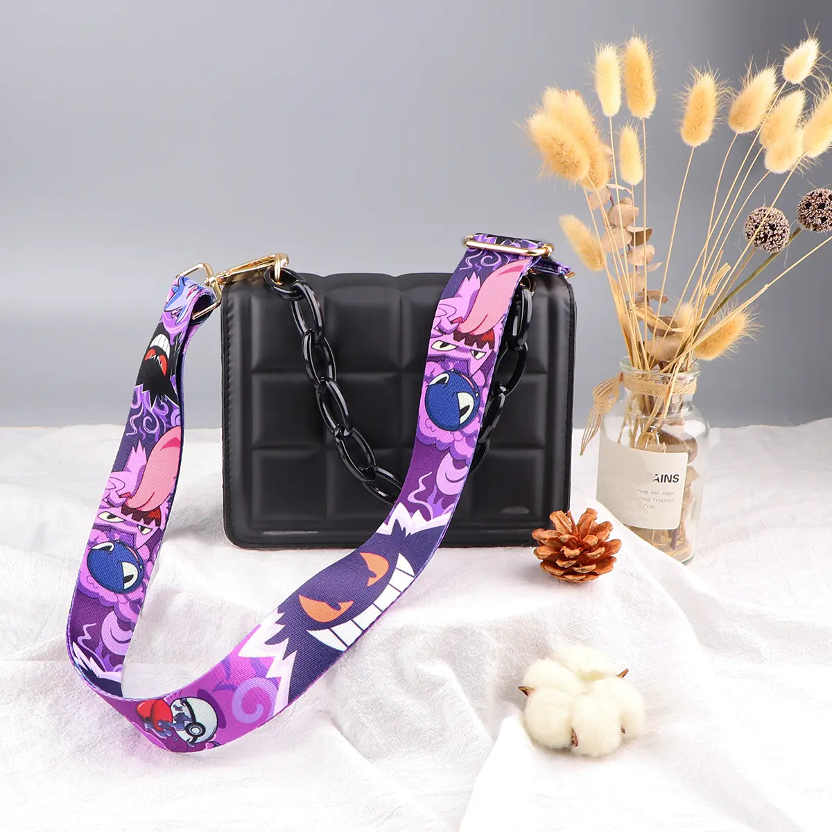 Classic Anime Game Monster Bag Strap Woman Colored Strap for Crossbody Messenger Shoulder Bag Accessories Adjustable Belt Straps