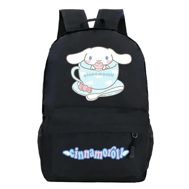 Cartoon Cinnamoroll School Backpack Student Bags Children Teeneger Schoolbsgs Large Capacity Book Bags Women Girls Travel Bag