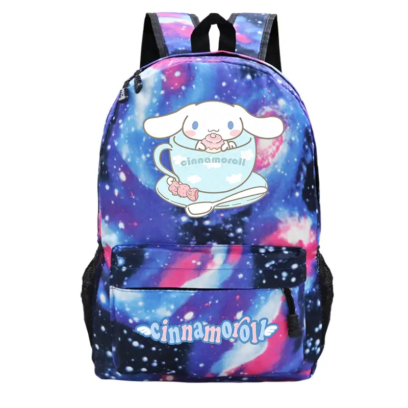 Cartoon Cinnamoroll School Backpack Student Bags Children Teeneger Schoolbsgs Large Capacity Book Bags Women Girls Travel Bag