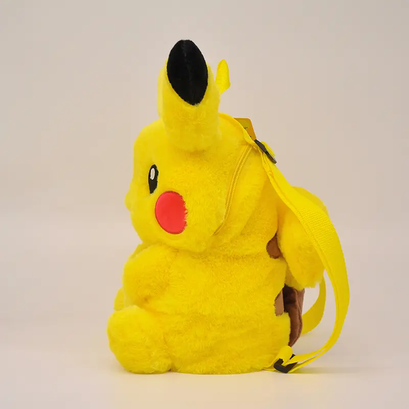 Pokemon Kawaii Pikachu Backpack School Bag Hat Plush Doll Anime Stuffed Toy Decorations Birthday Holiday Gifts For Children Kid