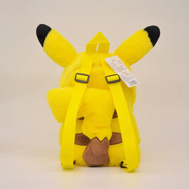 Pokemon Kawaii Pikachu Backpack School Bag Hat Plush Doll Anime Stuffed Toy Decorations Birthday Holiday Gifts For Children Kid
