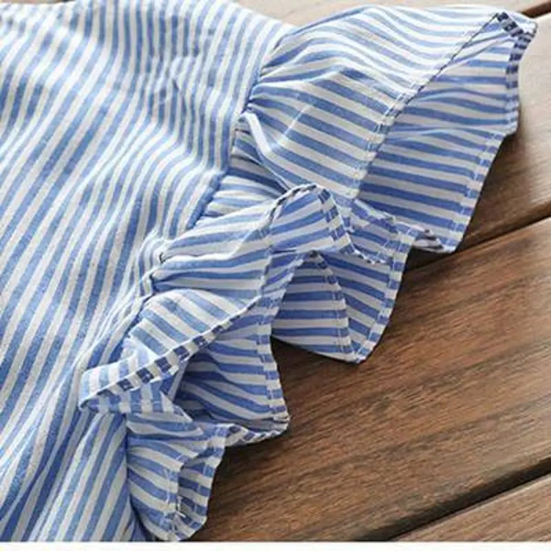 Newborn Baby Girl Family Matching Clothes Mom And Daughter Dress Nine Quarter Stripe Tassel Mini Mother And Daughter Outfits