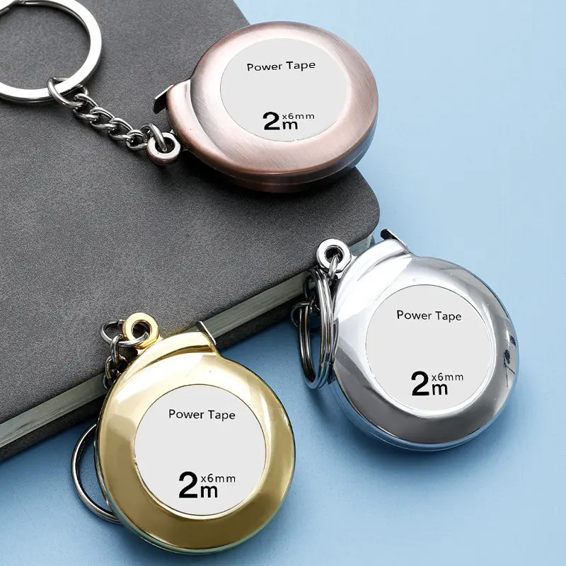 1Pc 2m Convenient Mini Tape Measure For Home Use Soft Steel Tape Measure Portable Keychain Small Steel Tape Measure